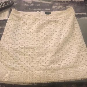 Jcrew white skirt